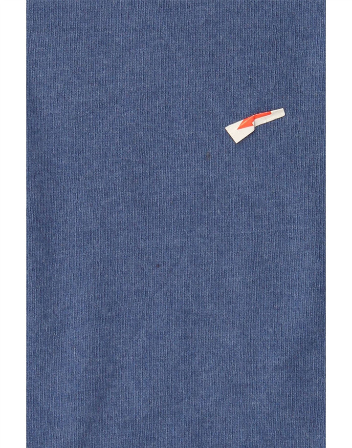 Liberto Herren-Pullover mit Rundhalsausschnitt, IT 52, große blaue Wolle