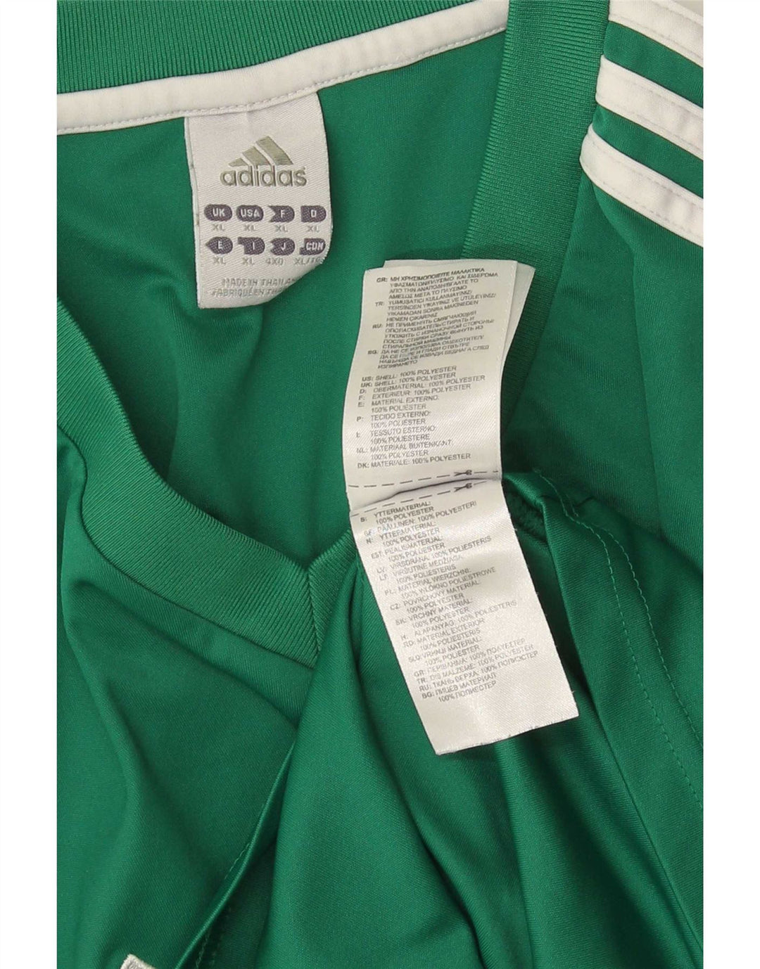 Adidas Herren T-Shirt Top XL Grün Polyester