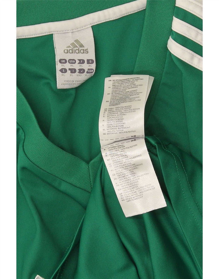 Adidas Herren T-Shirt Top XL Grün Polyester