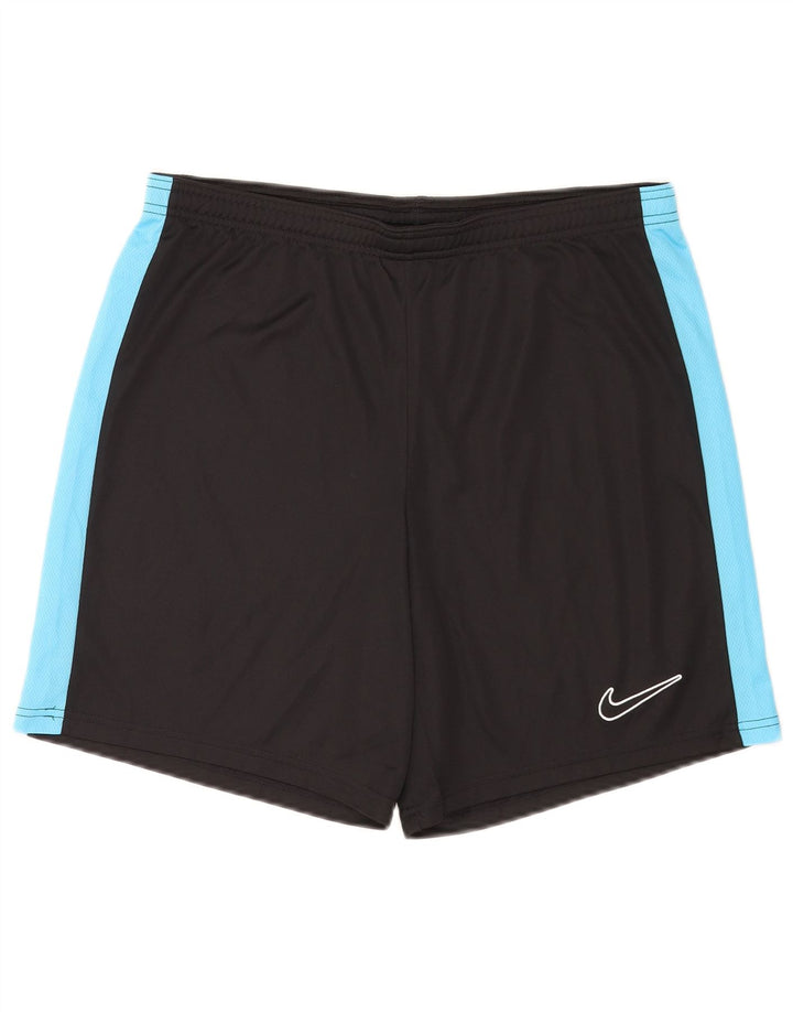Nike Herren Dri Fit Slim Sportshorts, groß, schwarzes Farbblock-Polyester