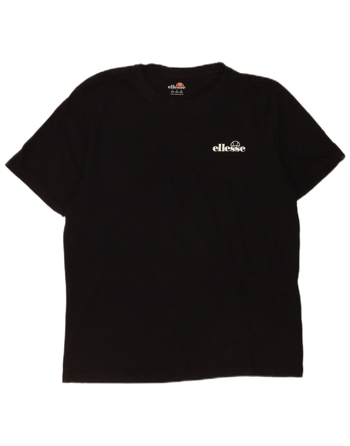Ellesse Herren T-Shirt Top 2XL Schwarz Baumwolle