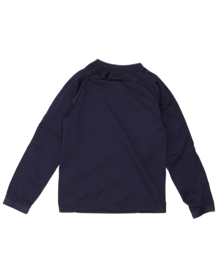Puma Jungen Top Langarm 9-10 Jahre Marineblau Polyester