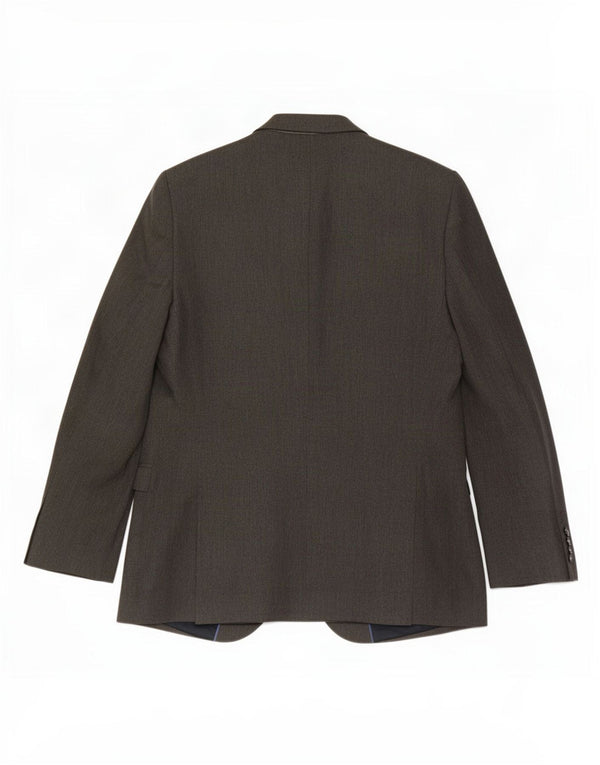 Marks & Spencer Mens 2 Button Blazer Jacket UK 42 Large Grey Polyester