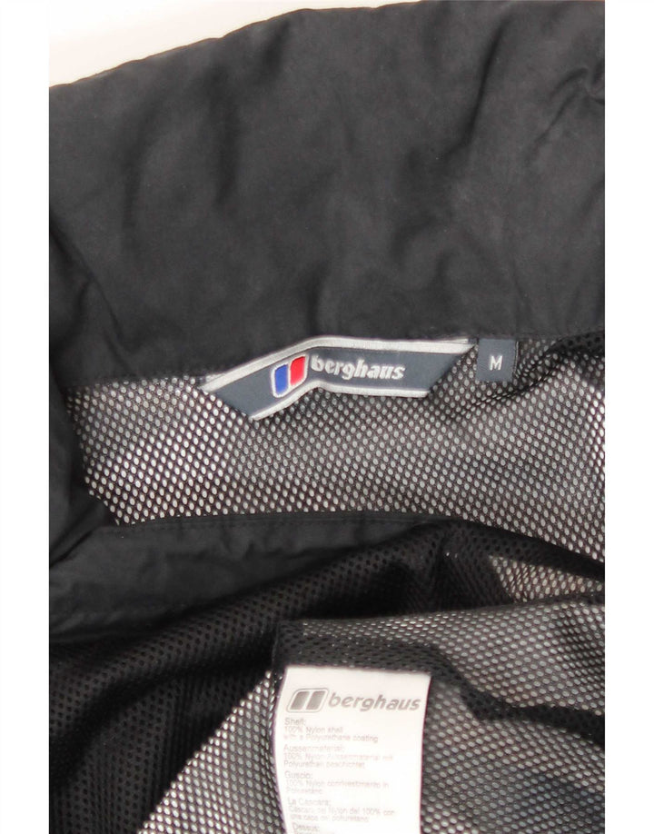 Berghaus Herren-Regenjacke mit Kapuze, UK 38, mittelschwarzes Nylon