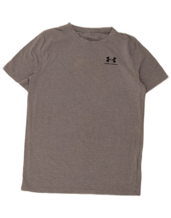 Under Armour Jungen Regular T-Shirt Top 13–14 Jahre XL Graue Baumwolle