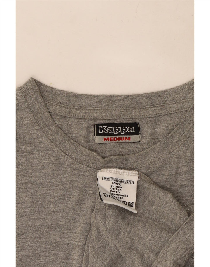 Kappa Herren-Trägershirt aus mittelgrau gesprenkelter Baumwolle
