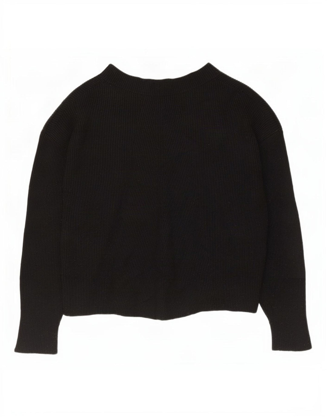 Zara Damen-Pullover, übergroß, U-Boot-Ausschnitt, Gr. 10, Größe S, Schwarz