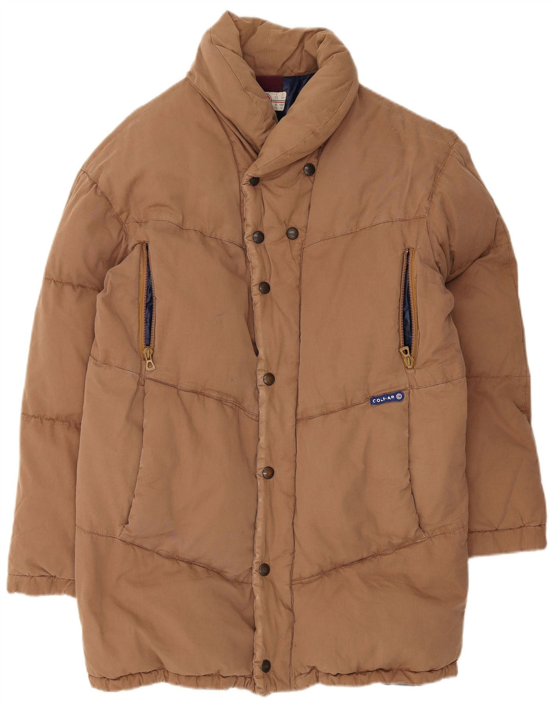 Colmar Herren Wattierte Jacke IT 52 Große braune Baumwolle