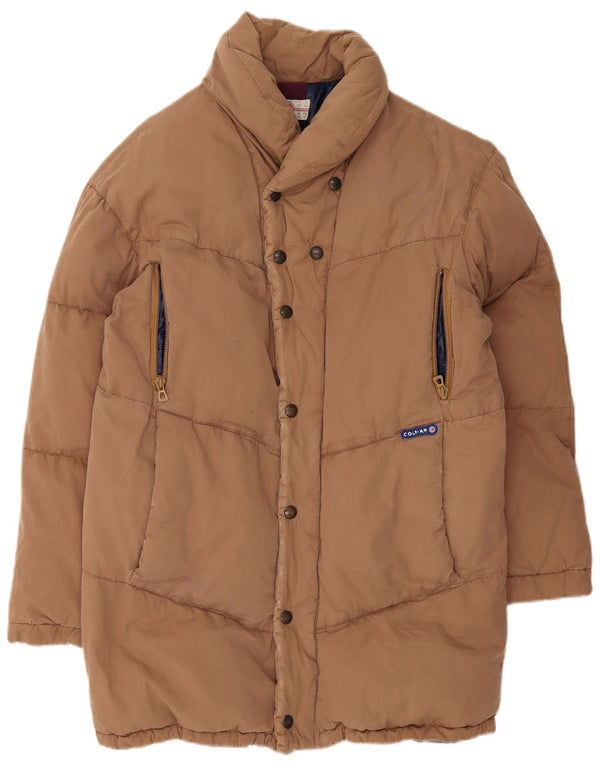 Colmar Herren Wattierte Jacke IT 52 Große braune Baumwolle