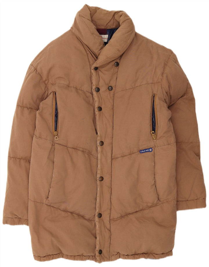 Colmar Herren Wattierte Jacke IT 52 Große braune Baumwolle