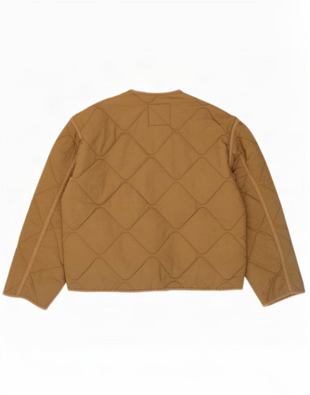 Zara Damen Übergroße Steppjacke UK 10 Small Beige Polyester
