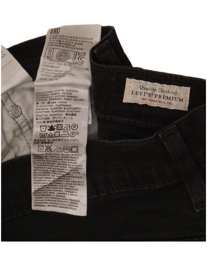 Levi's Damen Skinny Jeans W28 L30 Schwarze Baumwolle