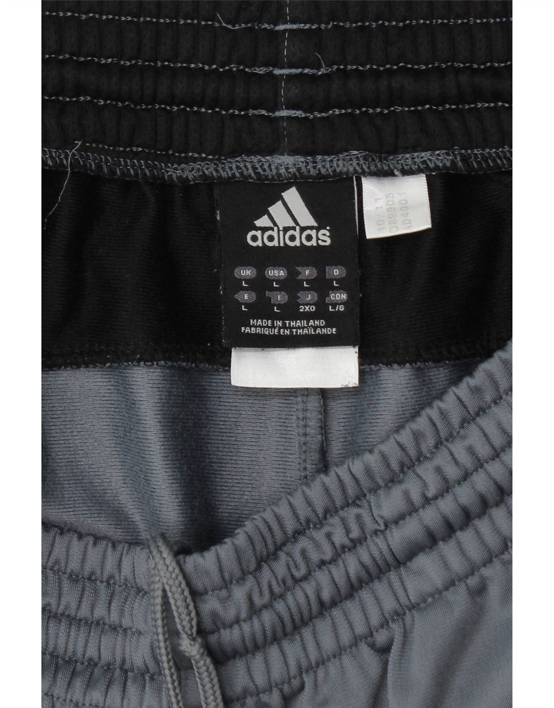 ADIDAS Herren-Trainingshose, groß, Grau, Farbblock