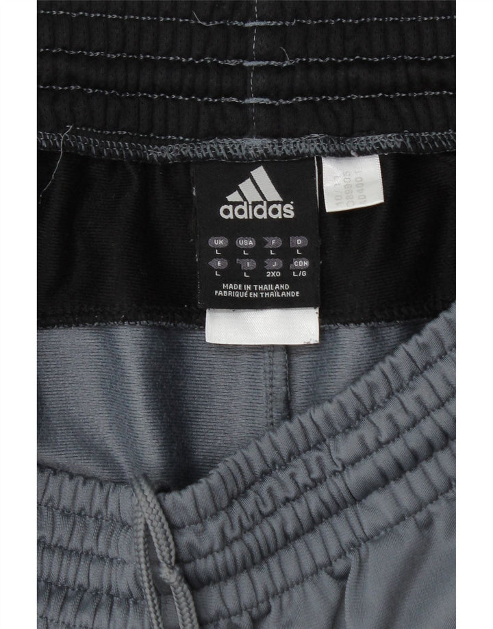 ADIDAS Herren-Trainingshose, groß, Grau, Farbblock