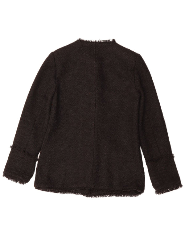 MONSOON Damen-Blazerjacke mit 5 Knöpfen, Gr. 10, Größe S, Schwarz, Polyester