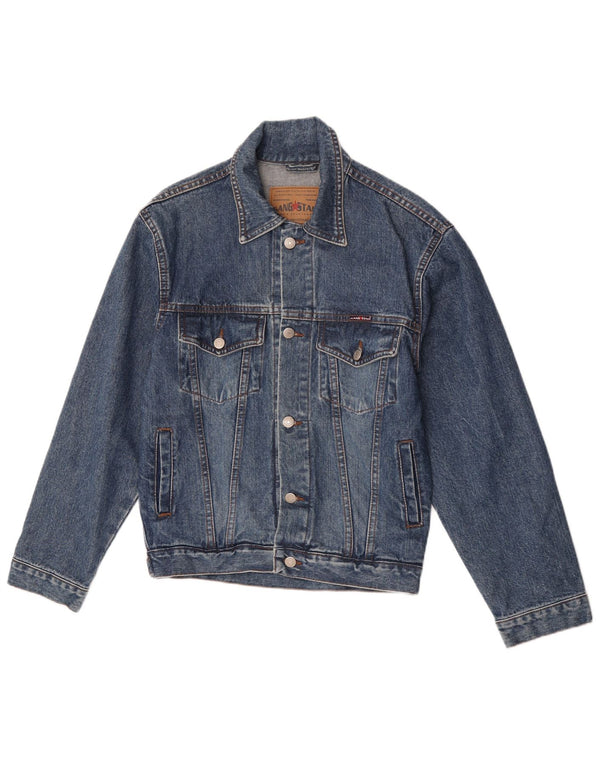 Vintage Damen Jeansjacke UK 10 Small Blue