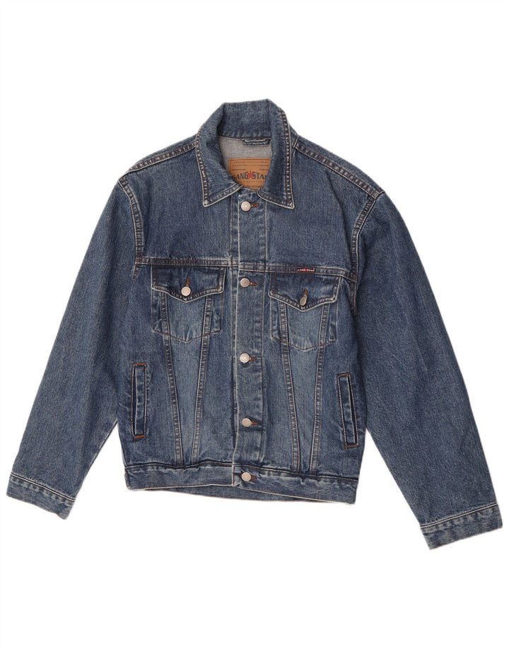 Vintage Damen Jeansjacke UK 10 Small Blue