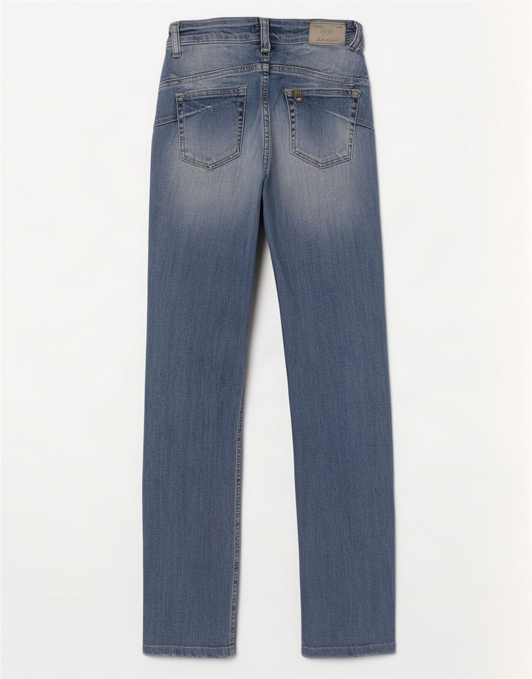 Liu Jo Damen-Jeans mit niedriger Taille, gerade, W27, L30, Blau