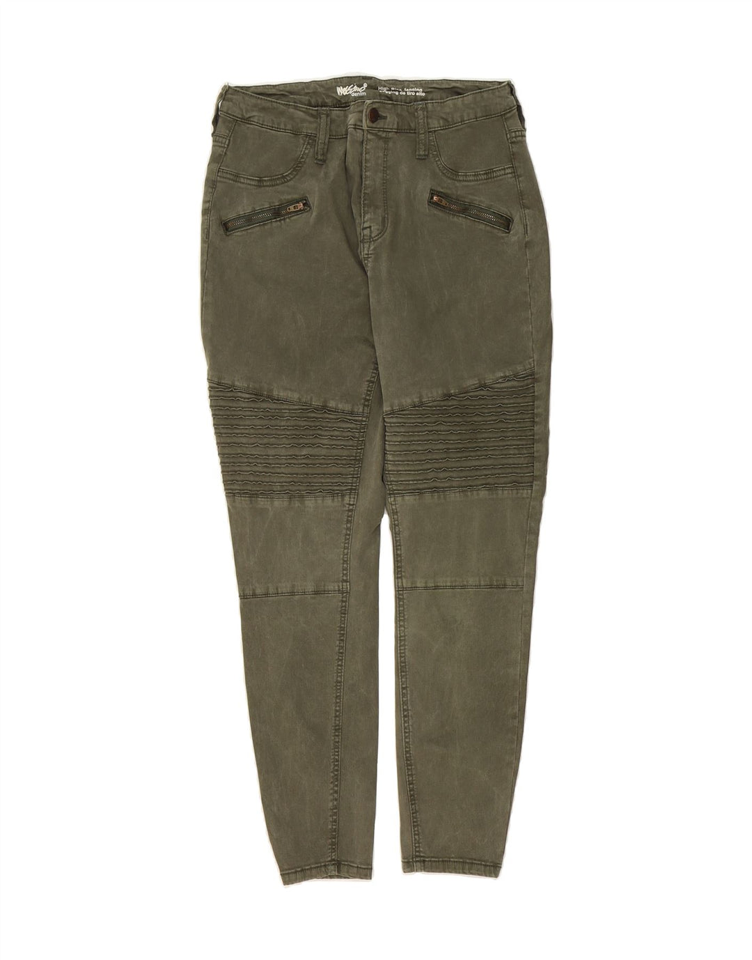 MOSSIMO Womens High Rise Cropped Jeans US 12 Large W31 L27 Green Vintage Mossimo and Second-Hand Mossimo from Messina Hembry 