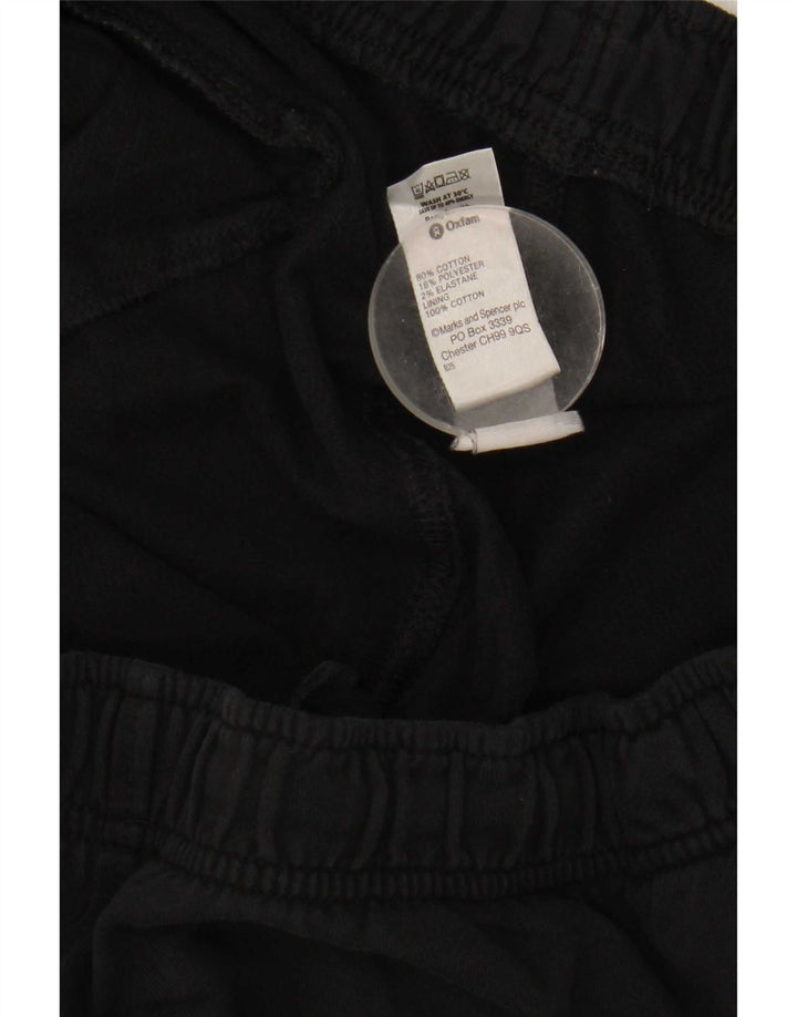 Marks & Spencer Herren-Trainingshose, große schwarze Baumwolle