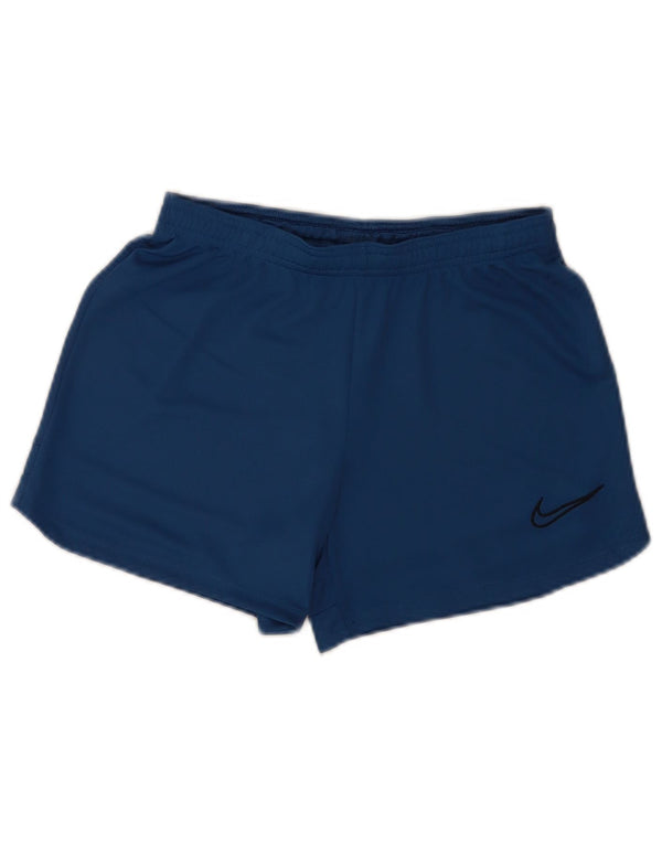 Nike Damen Dri Fit Sport Shorts UK 14 Large Blau