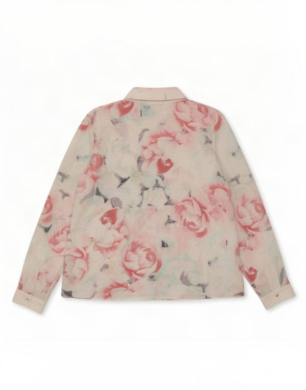 Marks & Spencer Womens Shirt Blouse UK 14 Large Multicoloured Floral