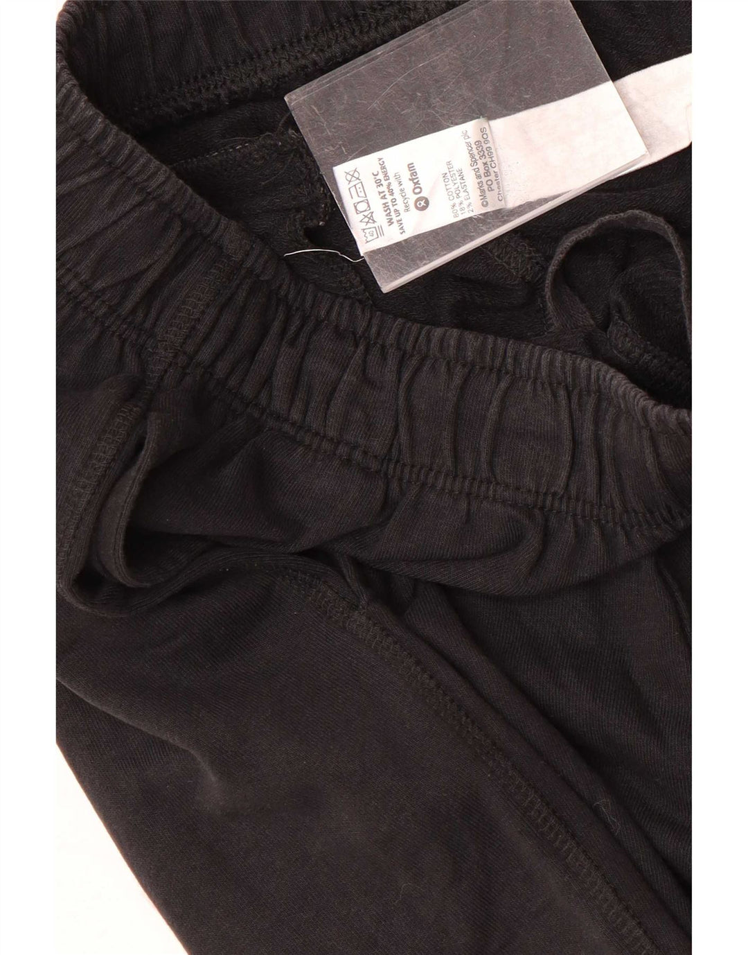 Marks & Spencer Herren-Trainingshose, große schwarze Baumwolle