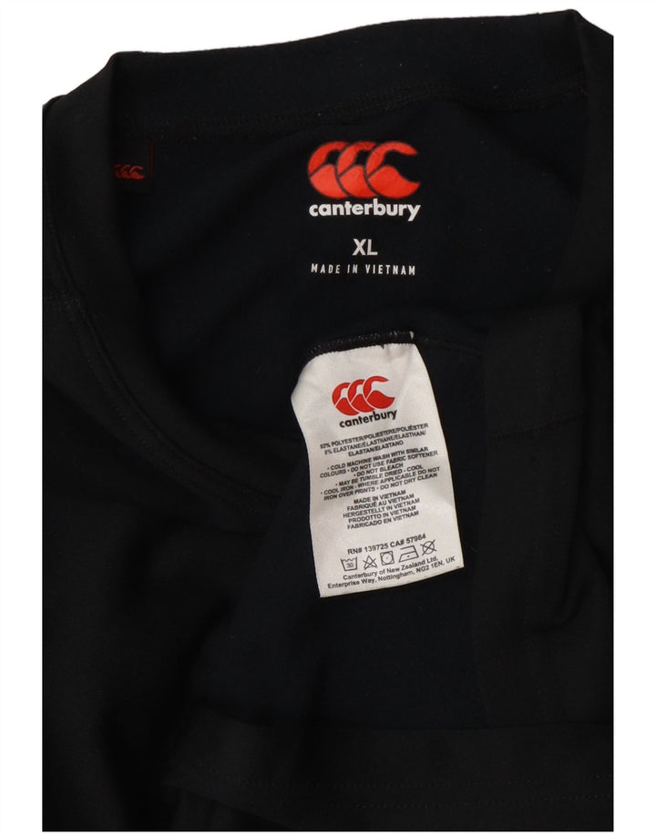 Canterbury Womens Graphic Top Langarm UK 18 XL Schwarz Polyester
