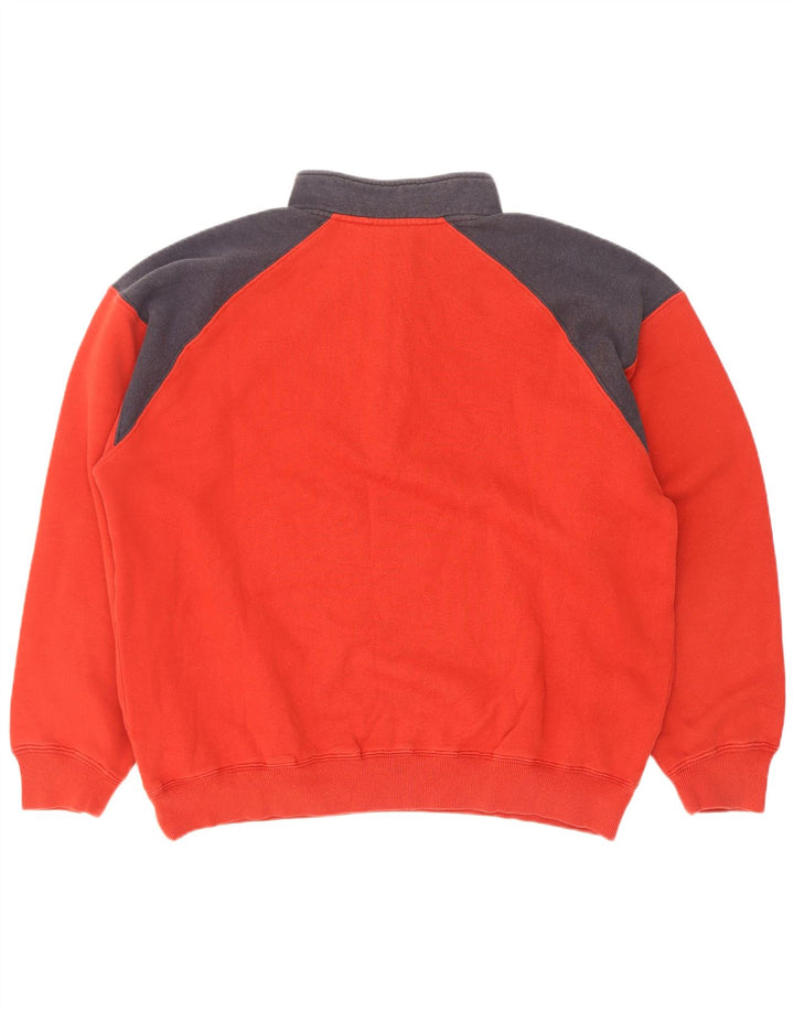 Fila Herren-Sweatshirt mit Reißverschluss, XL, rote Baumwolle