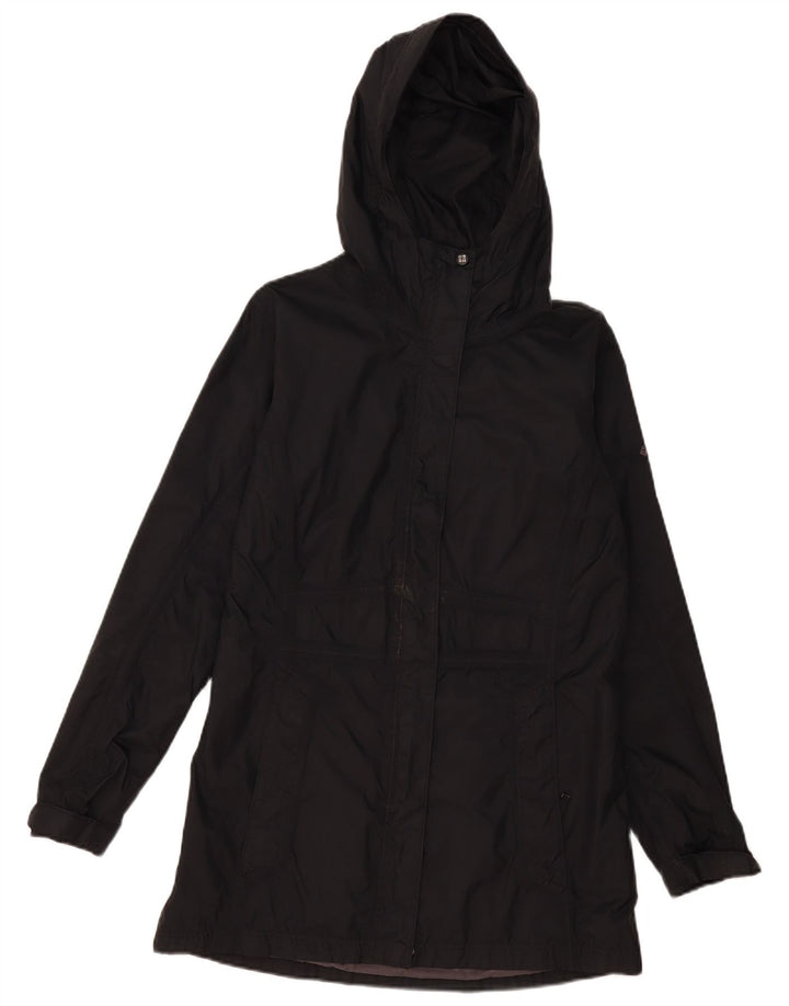 Columbia Damen Omni-Tech Kapuzen-Regenjacke UK 14 Mittelschwarzes Nylon
