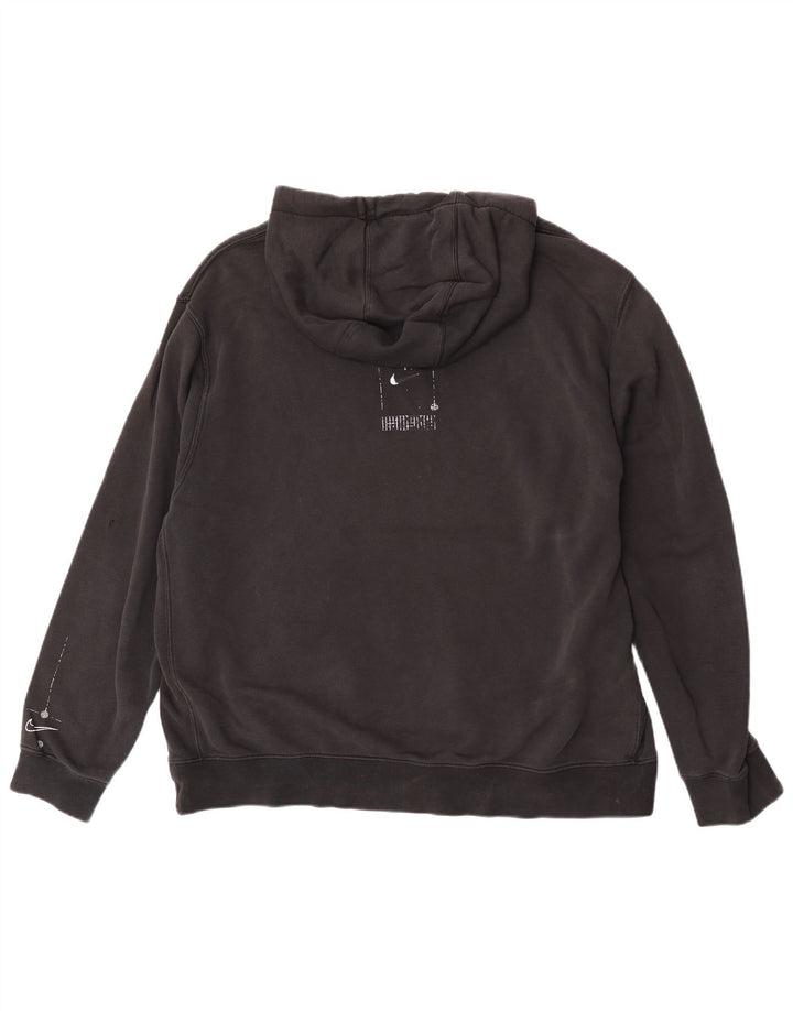 Nike Herren Graphic Hoodie Pullover XL Schwarz Baumwolle