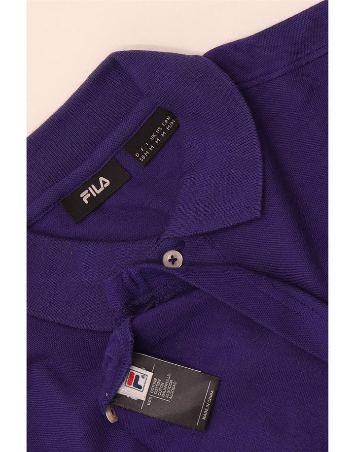 Fila Herren-Poloshirt aus mittelvioletter Baumwolle