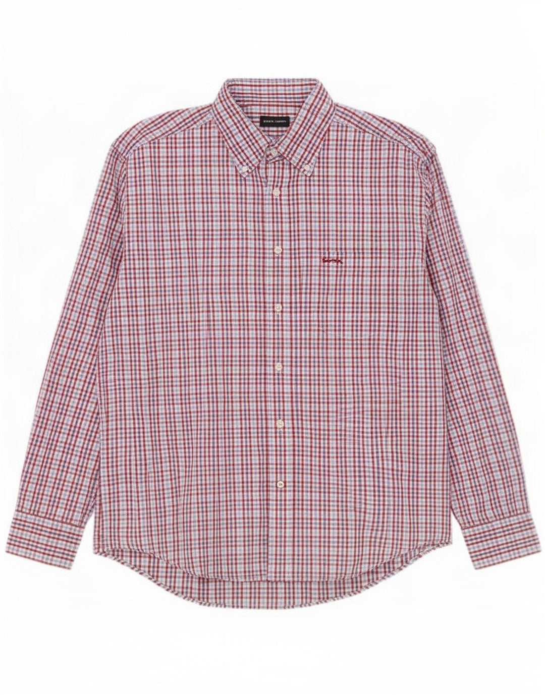 Pierre Cardin Herrenhemd XL, mehrfarbig, Gingham-Baumwolle