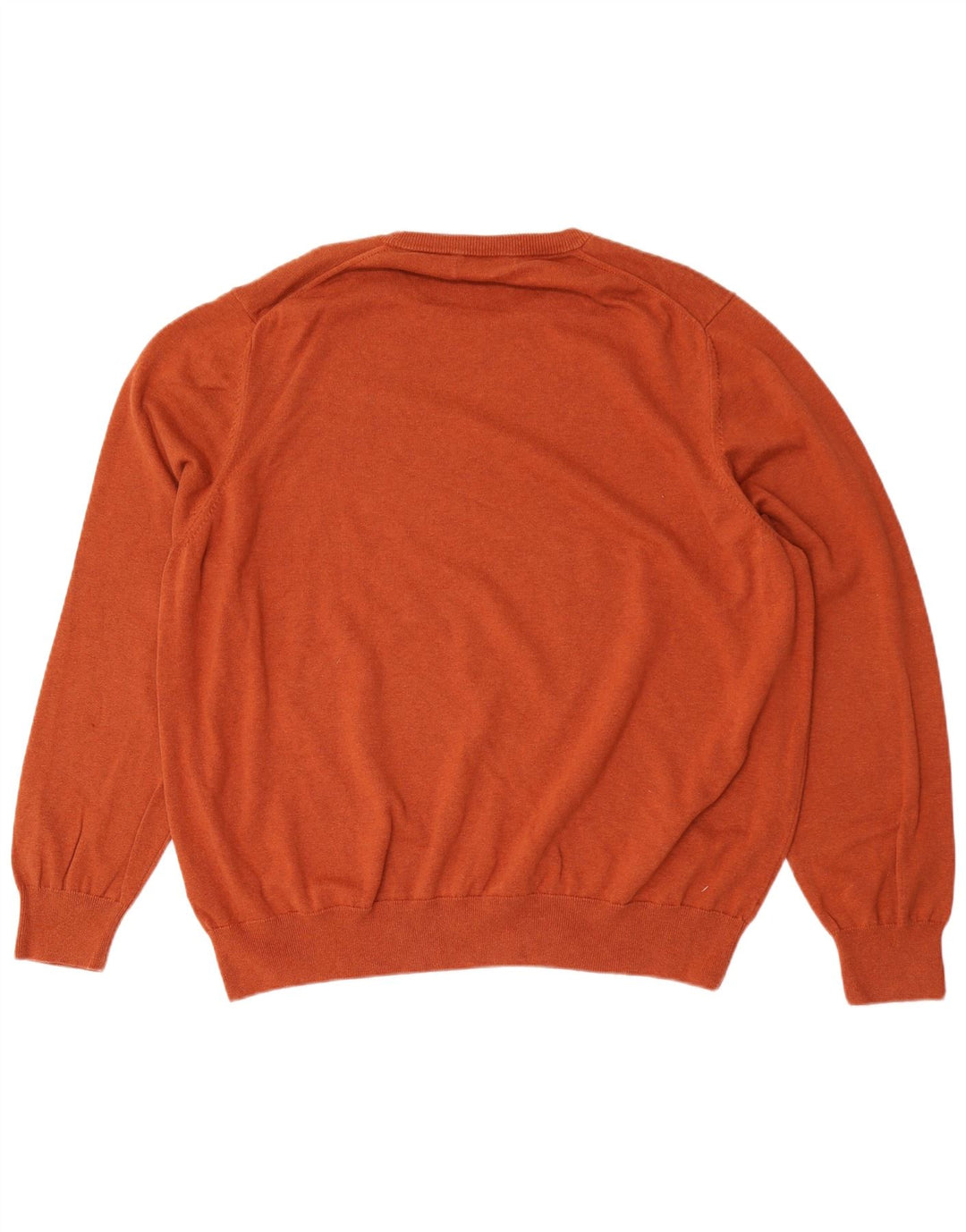 Marks & Spencer Herren-Pullover mit Rundhalsausschnitt, 4XL, braune Baumwolle