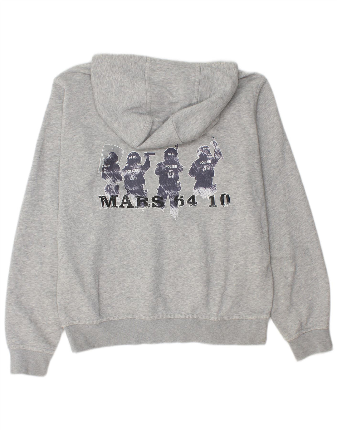 Nike Herren-Kapuzenpullover mit Grafik, mittelgrau gefleckte Baumwolle