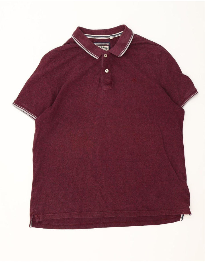 Fat Face Herren-Poloshirt 3XL, kastanienbraun, gestreift, Baumwolle