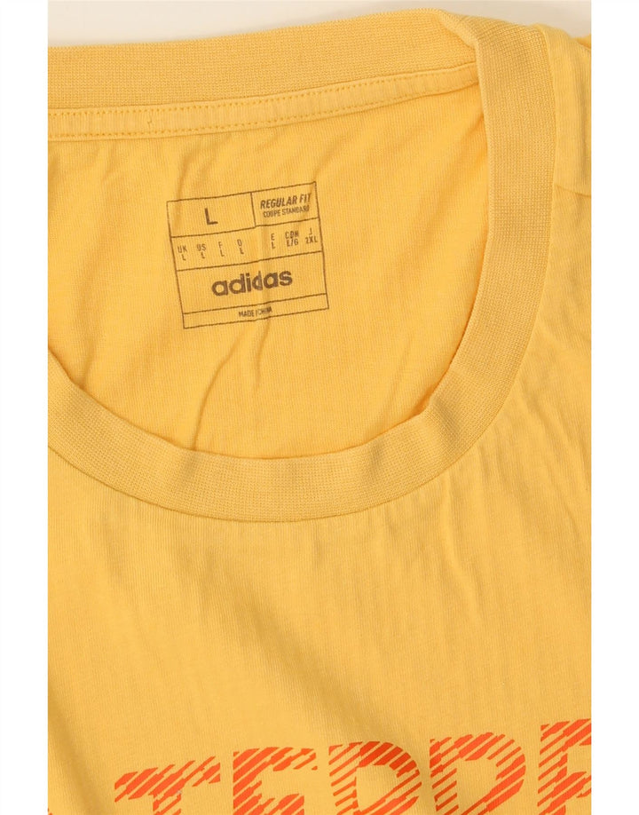 ADIDAS Herren Terrex Regular Fit Graphic T-Shirt Top Large Gelb