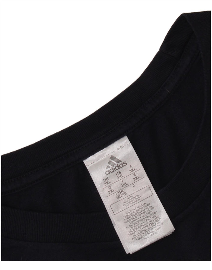 ADIDAS Herren Grafik T-Shirt Top 3XL Marineblau Baumwolle