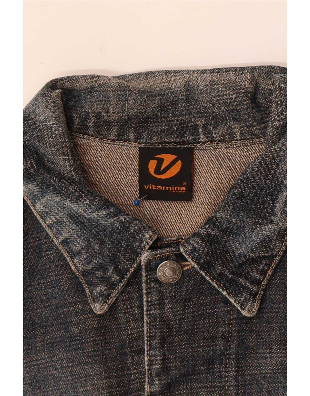 Vitamina Damen Jeansjacke UK 18 XL Graue Baumwolle