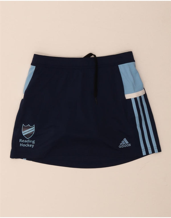 Adidas Damen Reading Hockey Skort UK 8/10 Small Marineblau Sport