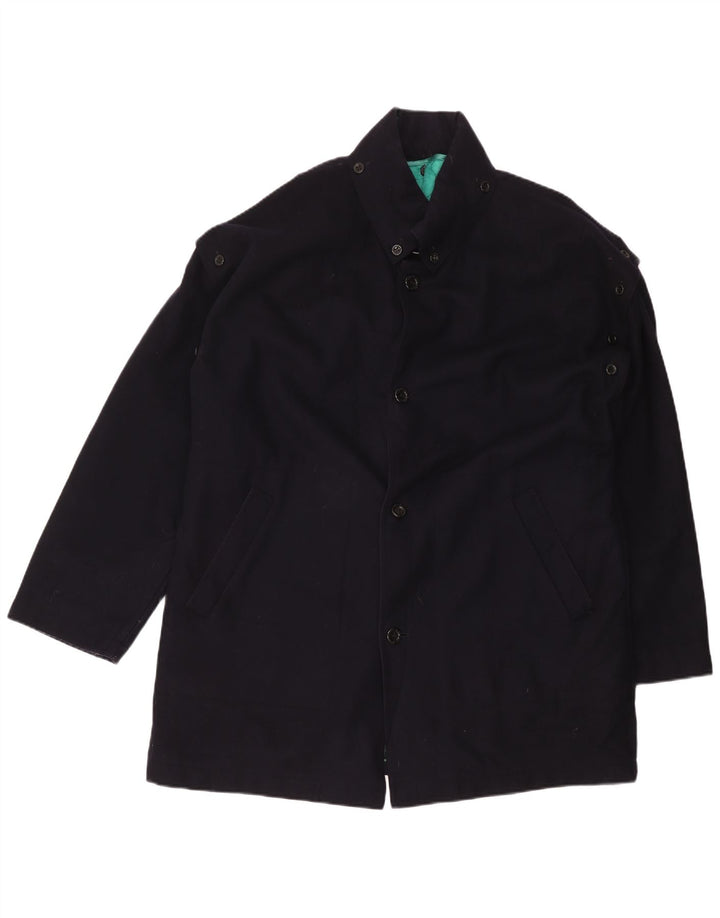 Orcinus Herren-Windbreaker-Mantel IT 52 XL Marineblaue Wolle