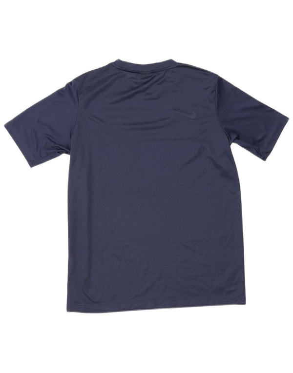 Nike Dri Fit T-Shirt für Jungen, 13–14 Jahre, XL, Marineblau, Farbblock