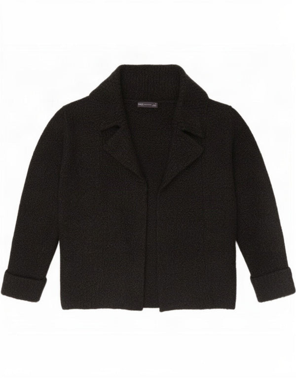 Marks & Spencer Offener Damen-Cardigan-Pullover UK 12 Medium Schwarz Acryl