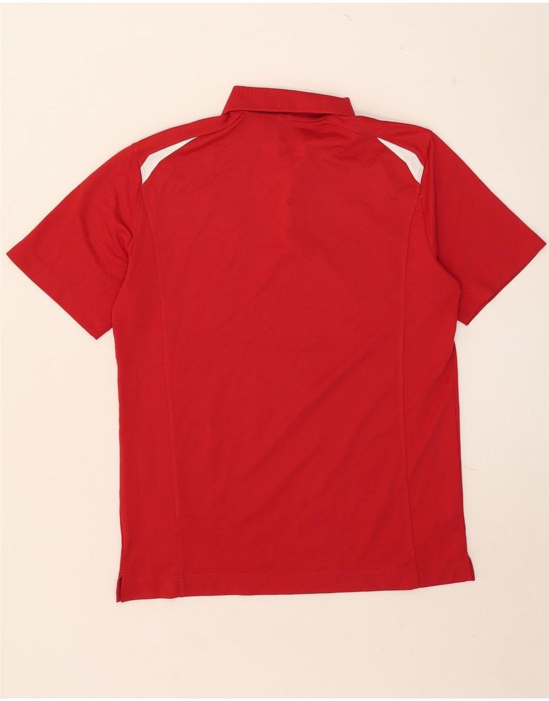 Nike Herren Dri Fit Poloshirt Mittelrotes Colourblock-Polyester
