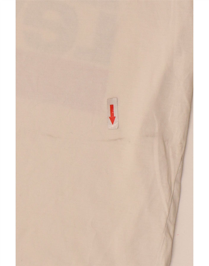 Levi's Herren-T-Shirt mit Grafik, Größe S, cremefarbene Baumwolle