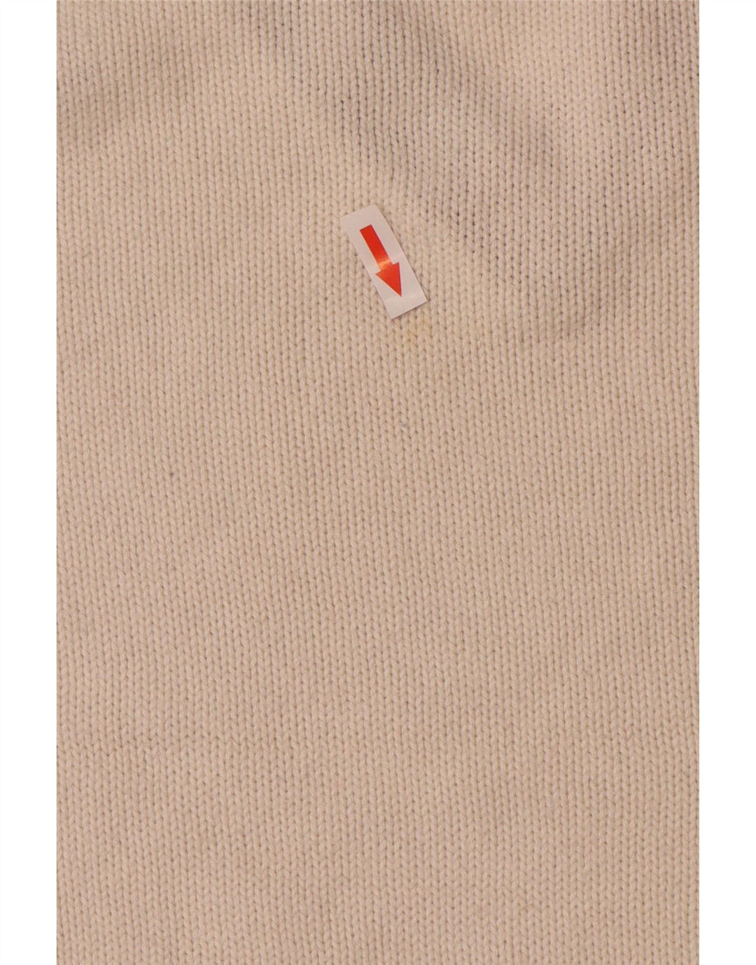 Tommy Hilfiger Herren-Pullover mit V-Ausschnitt, mittlere, cremefarbene Baumwolle