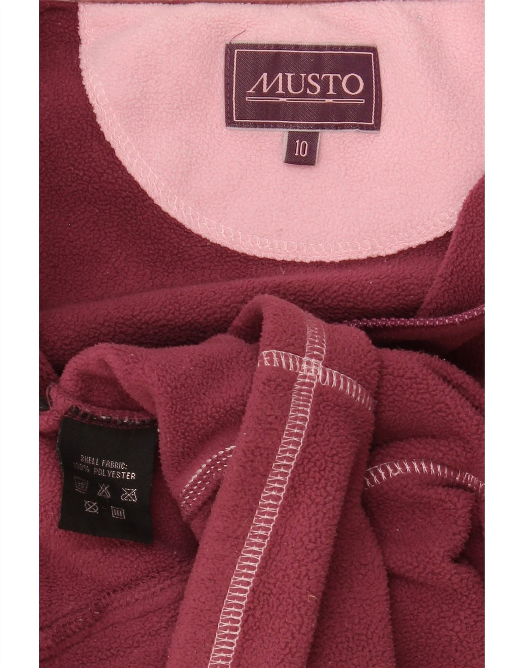 Musto Damen Fleecejacke UK 10 Small Rosa Polyester