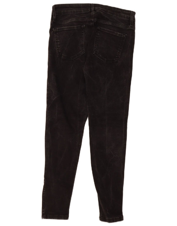 Oasis Womens Skinny Jeans UK 12 Medium W28 L26 Grey Cotton