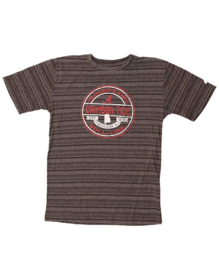 RUSSELL ATHLETIC Herren-T-Shirt mit Grafik, UK 38/40, mittelgrau gestreift