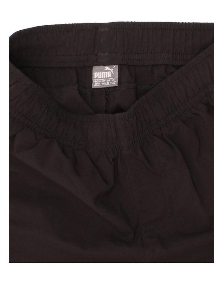 PUMA Boys Sport Shorts 9-10 Years Medium Black Polyester Vintage Puma and Second-Hand Puma from Messina Hembry 